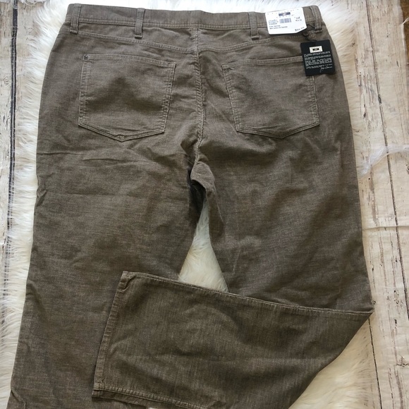 Joseph Abboud NWT Dark Khaki Baby Corduroy 5-Pocket Pants Men’s Size 40x32 - Picture 3 of 6